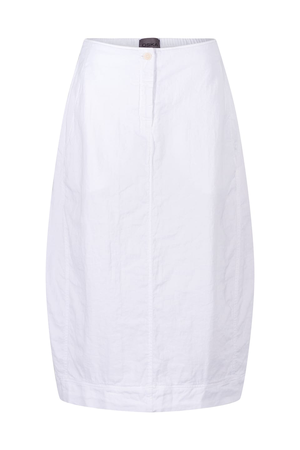 Skirt 402 - Cotton-Linen Blend - 100WHITE - 10240110117