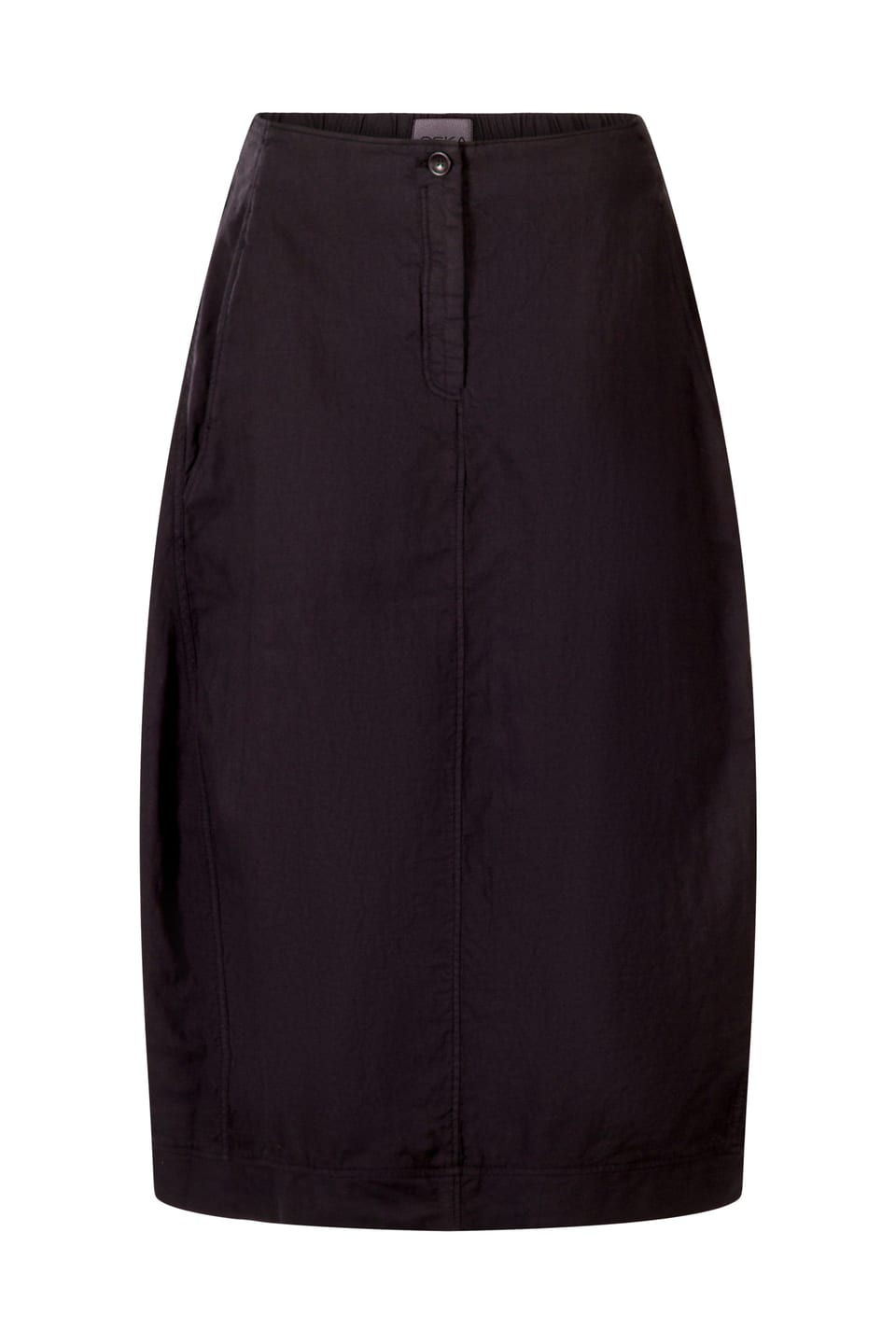 Skirt 402 - Cotton-Linen Blend - 990BLACK - 10240110117