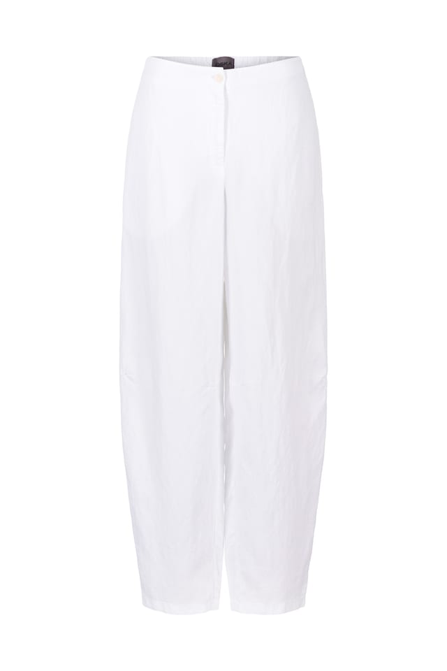 Trousers 436 - Lyocell-Linen Blend - 100WHITE - 10240110120