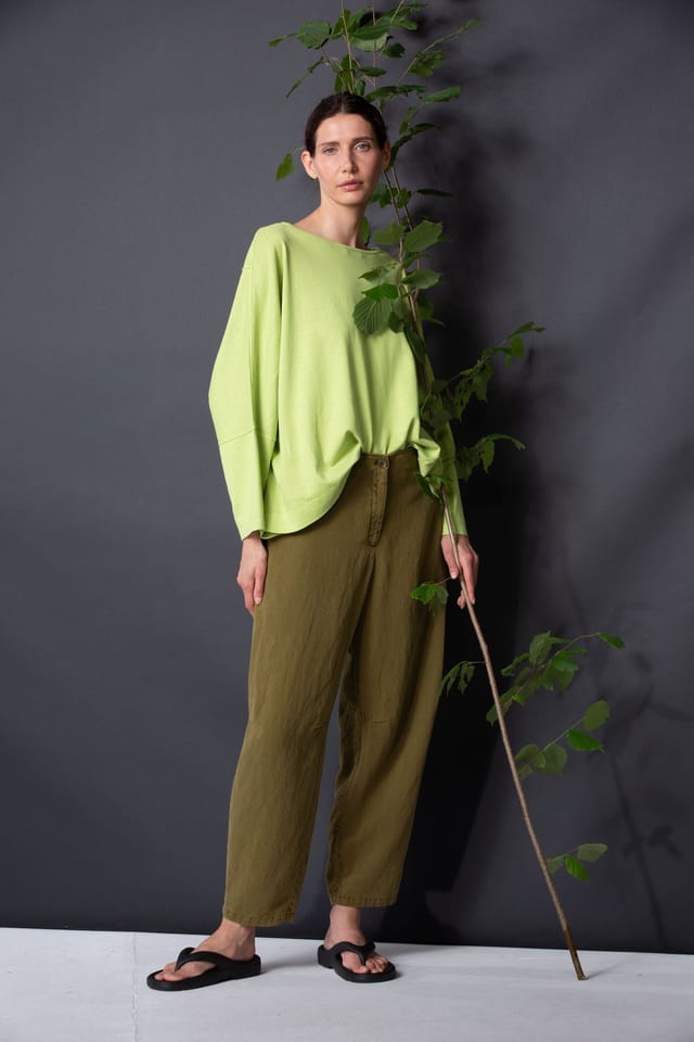 Trousers 436 - Lyocell-Linen Blend - 752REED - 10240110120
