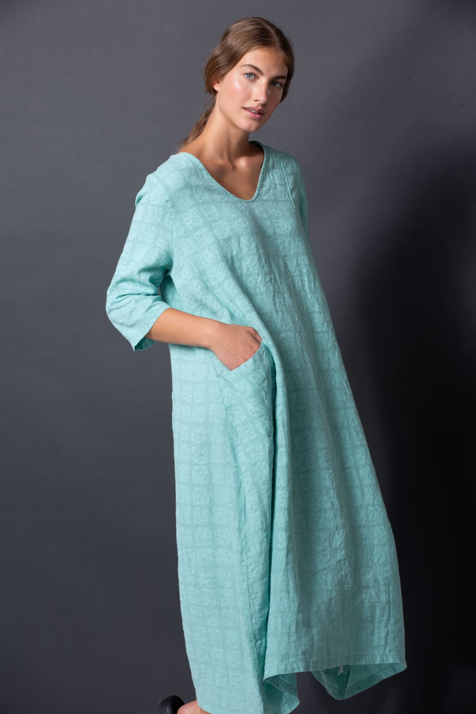 Dress 427 - Pure Linen - 530CASCADE - 10240110122