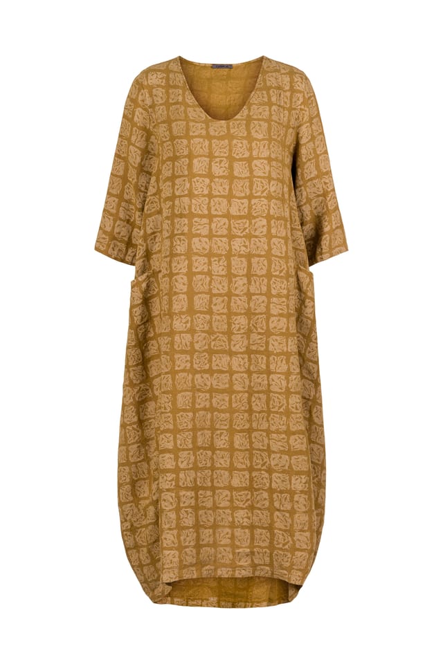 Jurk 427 - Puur Linnen - 840BISCUIT - 10240110122