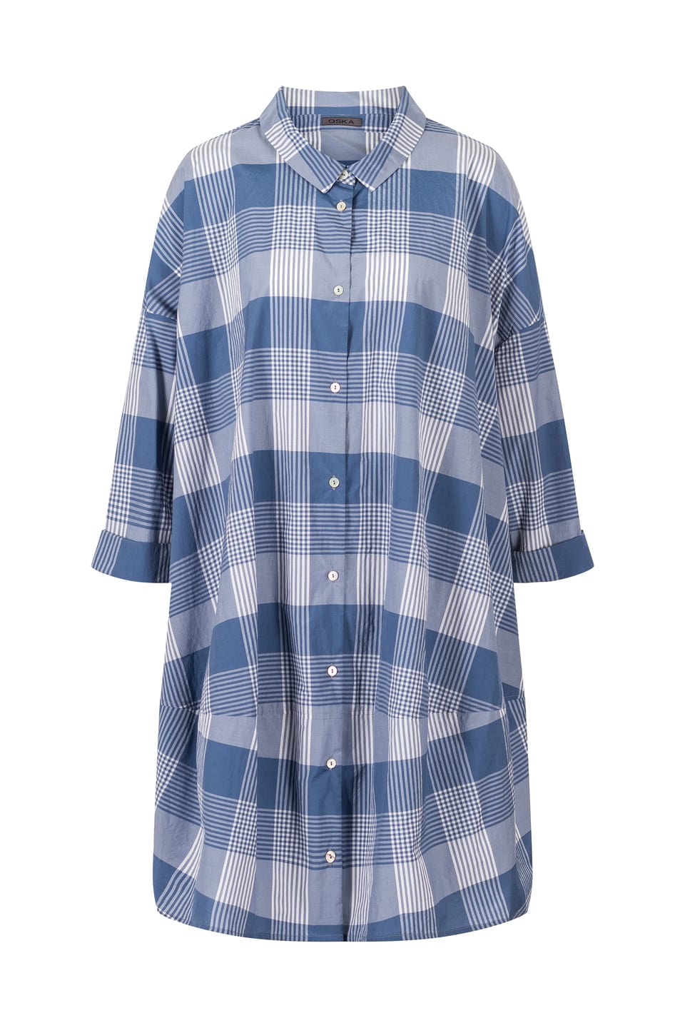Dress 428 - Cotton Blend with Gingham Check - 440AIR - 10240110123