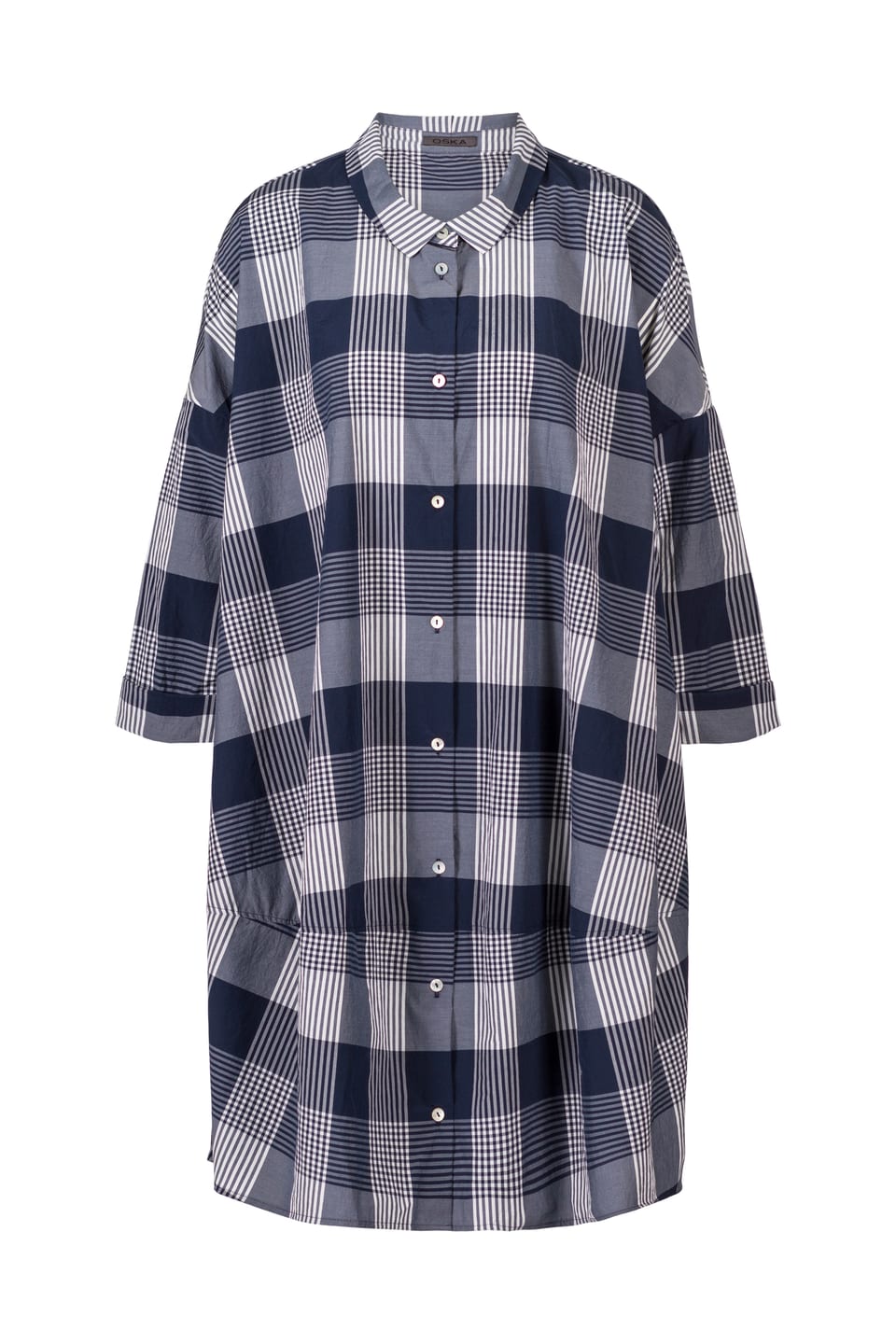 Dress 428 - Cotton Blend with Gingham Check - 480NIGHT - 10240110123