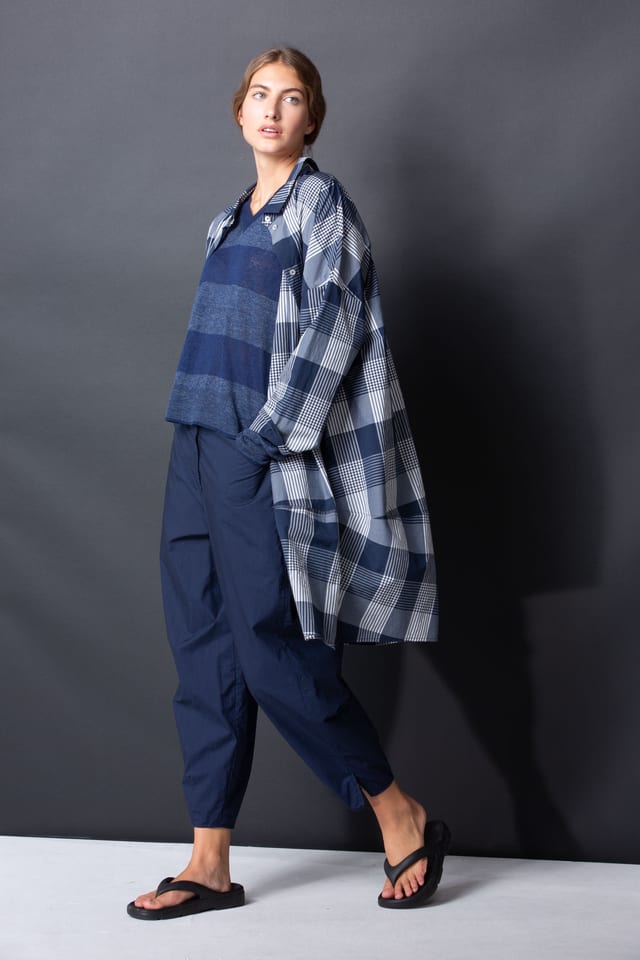 Jurk 428 - Katoenmix met Gingham ruit - 480NIGHT - 10240110123