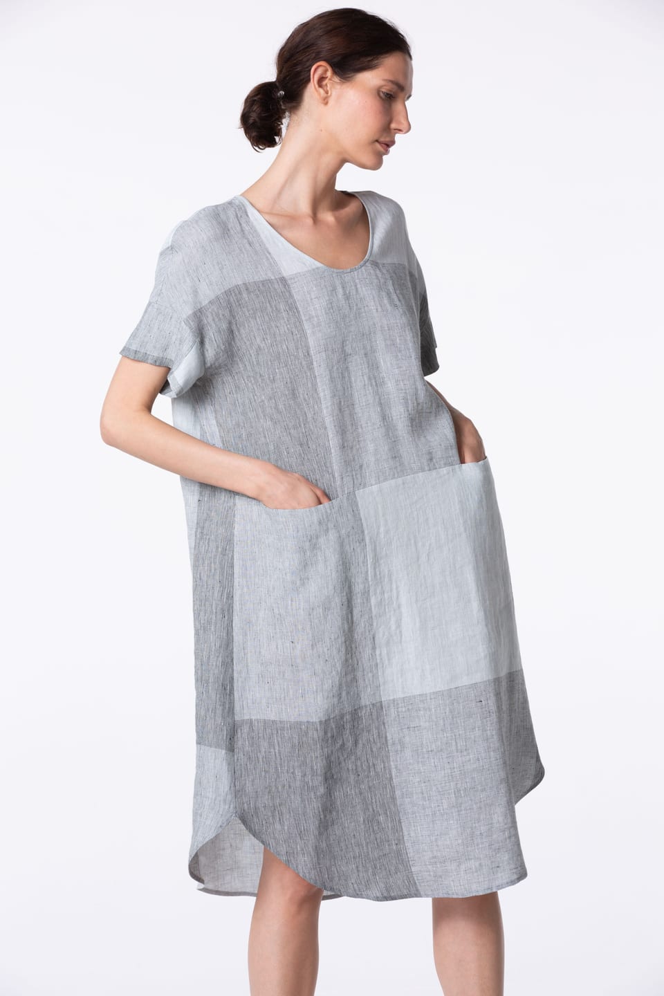 Dress 430 - Pure Linen - 920SILVER - 10240110125