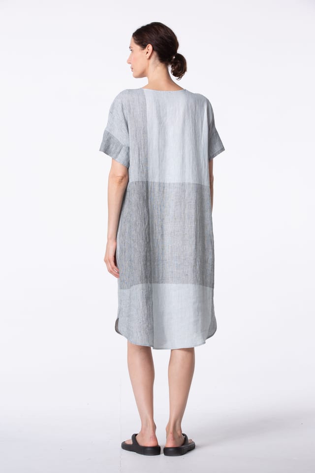 Jurk 430 - Puur Linnen - 920SILVER - 10240110125