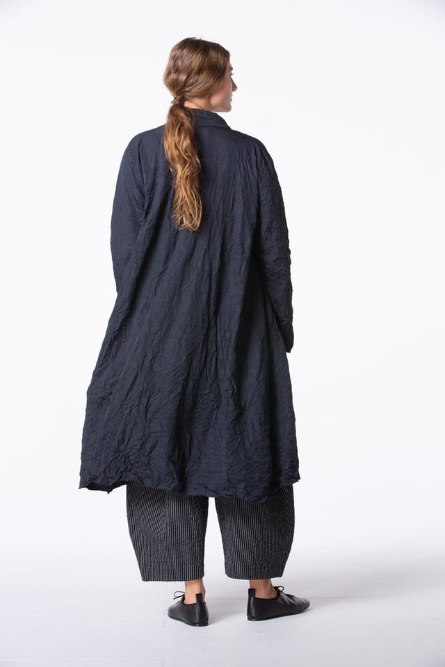 Blouse 427 Plissee - Techno Parachutezijde - 490NAVY - 10240110128