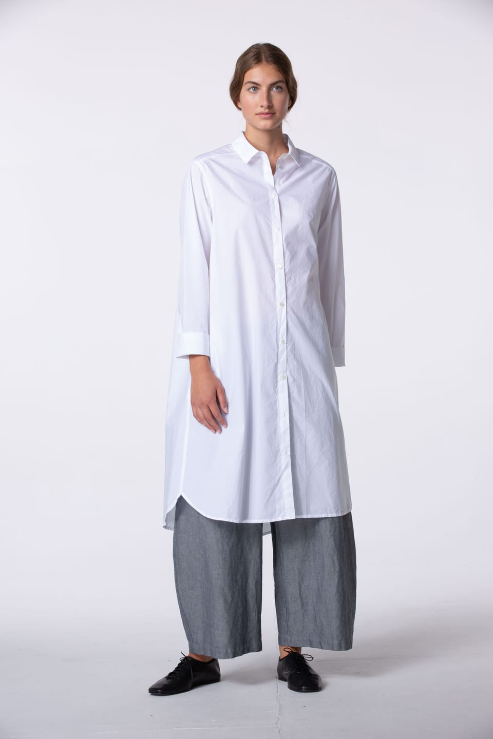 Blouse 428 - Cotton Poplin - 100WHITE - 10240110129