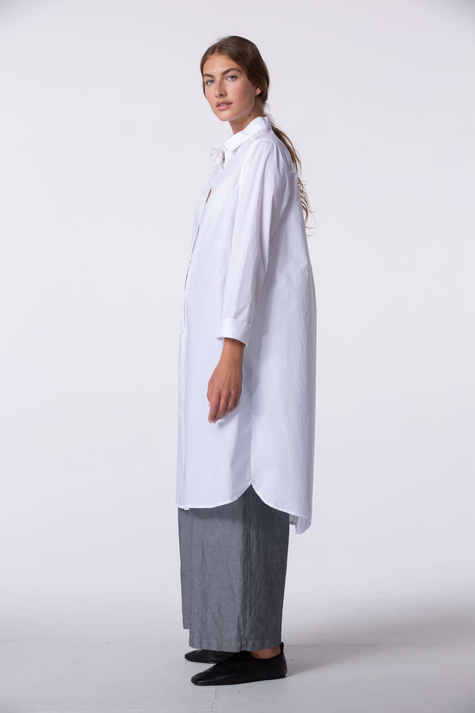 Blouse 428 - Cotton Poplin - 100WHITE - 10240110129