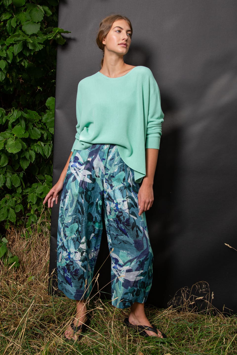 Trousers 441 wash - Pure Linen - 530CASCADE - 10240110135