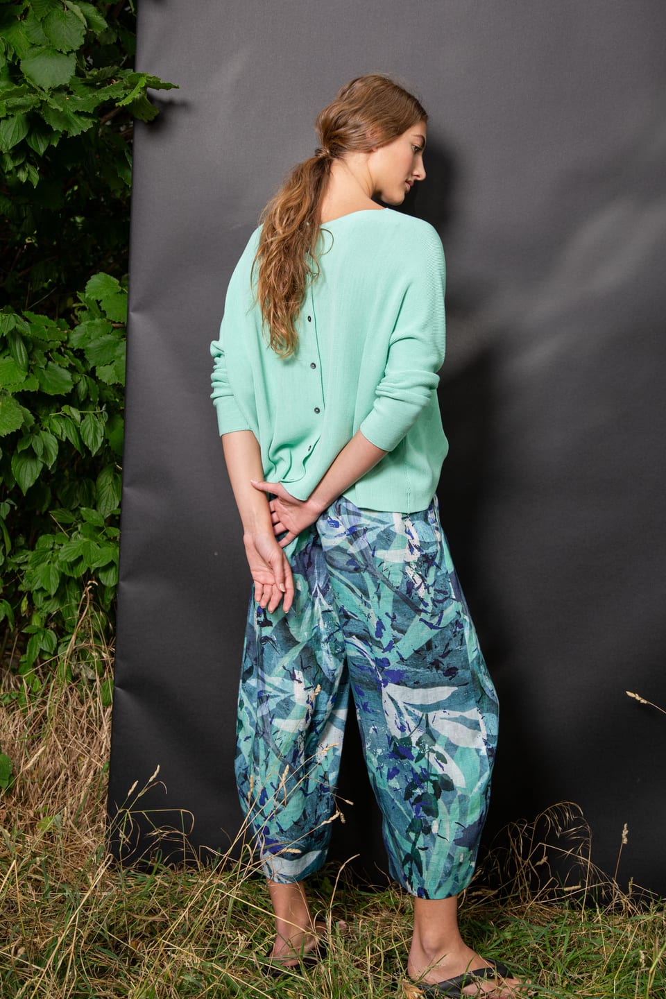 Trousers 441 wash - Pure Linen - 530CASCADE - 10240110135