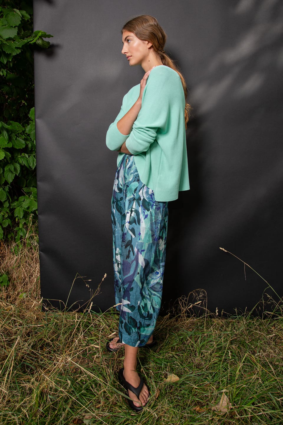 Trousers 441 wash - Pure Linen - 530CASCADE - 10240110135