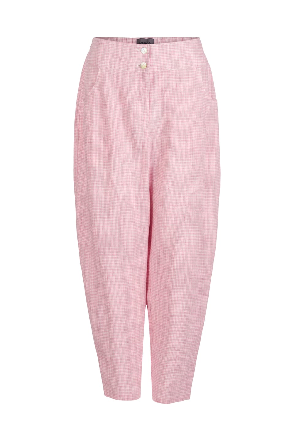 Trousers 444 - Linen Fil-à-Fil - 340ROSE - 10240110138