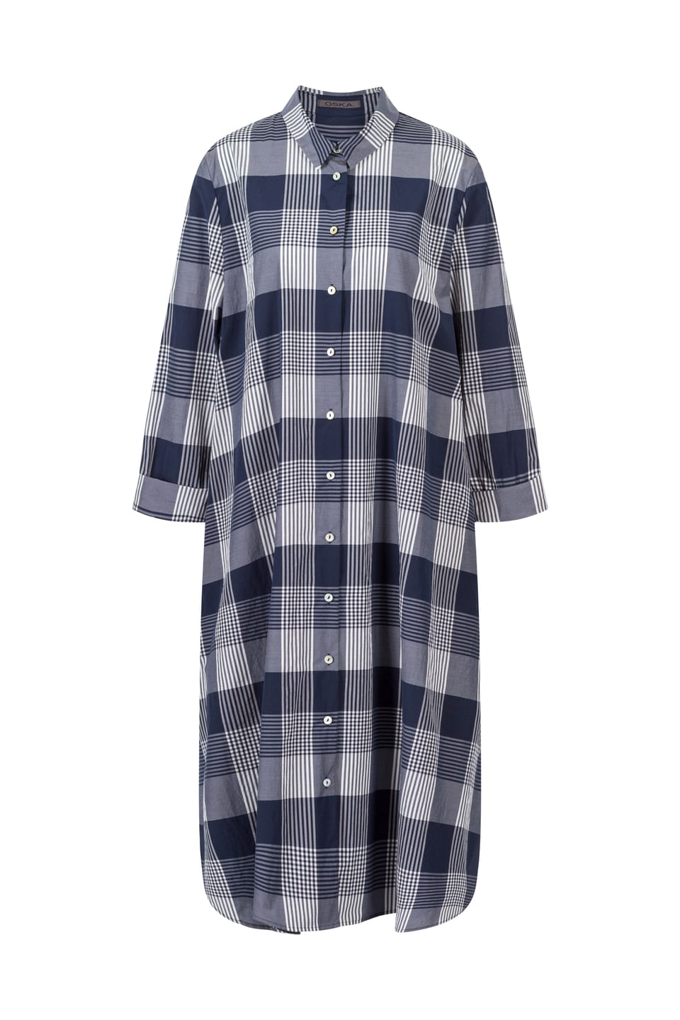 Dress 431 - Cotton Blend with Gingham Check - 480NIGHT - 10240110142