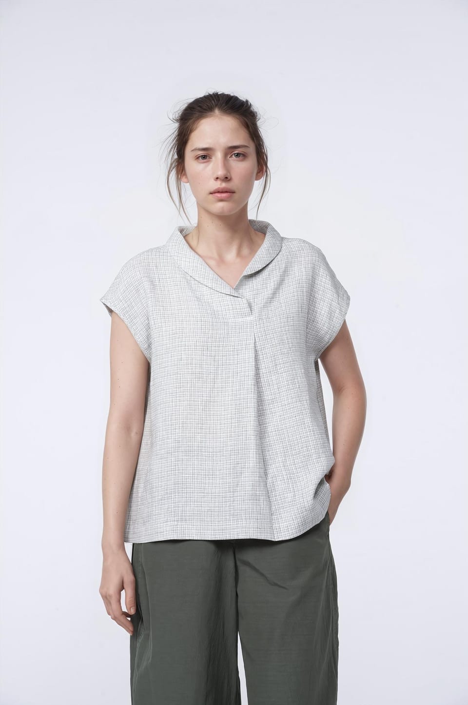 Top 403 - Leinen Fil-à-Fil - 580SLATE - 10240110145