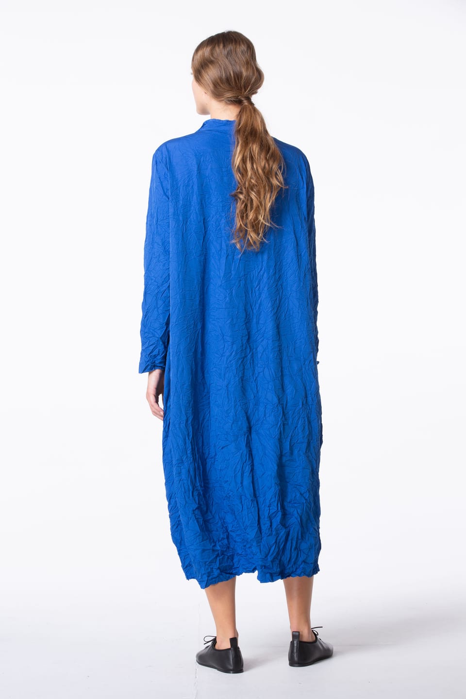 Dress 434 Plissee - Technical Parachute Silk - 460NAUTICAL - 10240110147