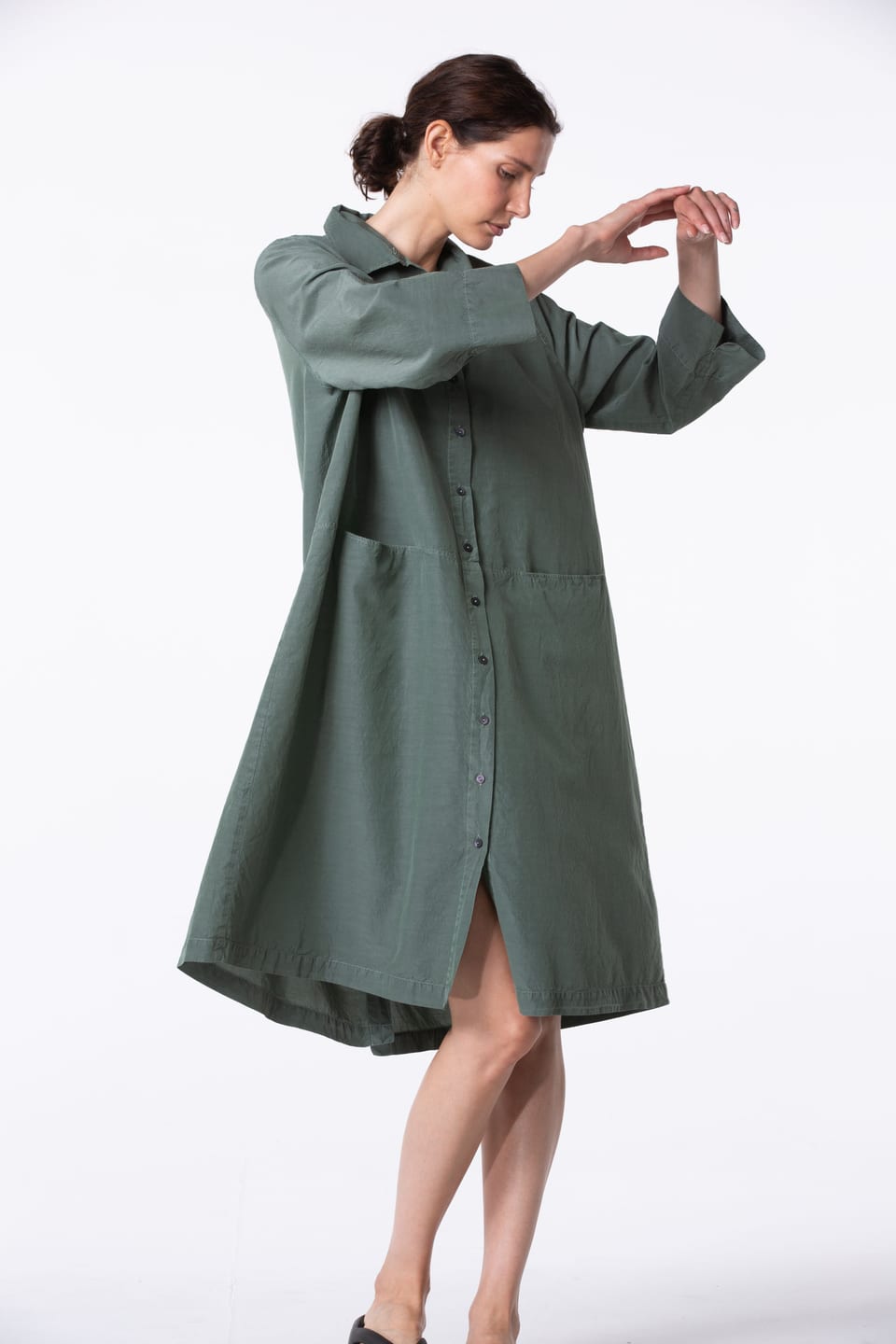 Dress 437 - Cotton-Cupro Rips - 652PLANE - 10240110150