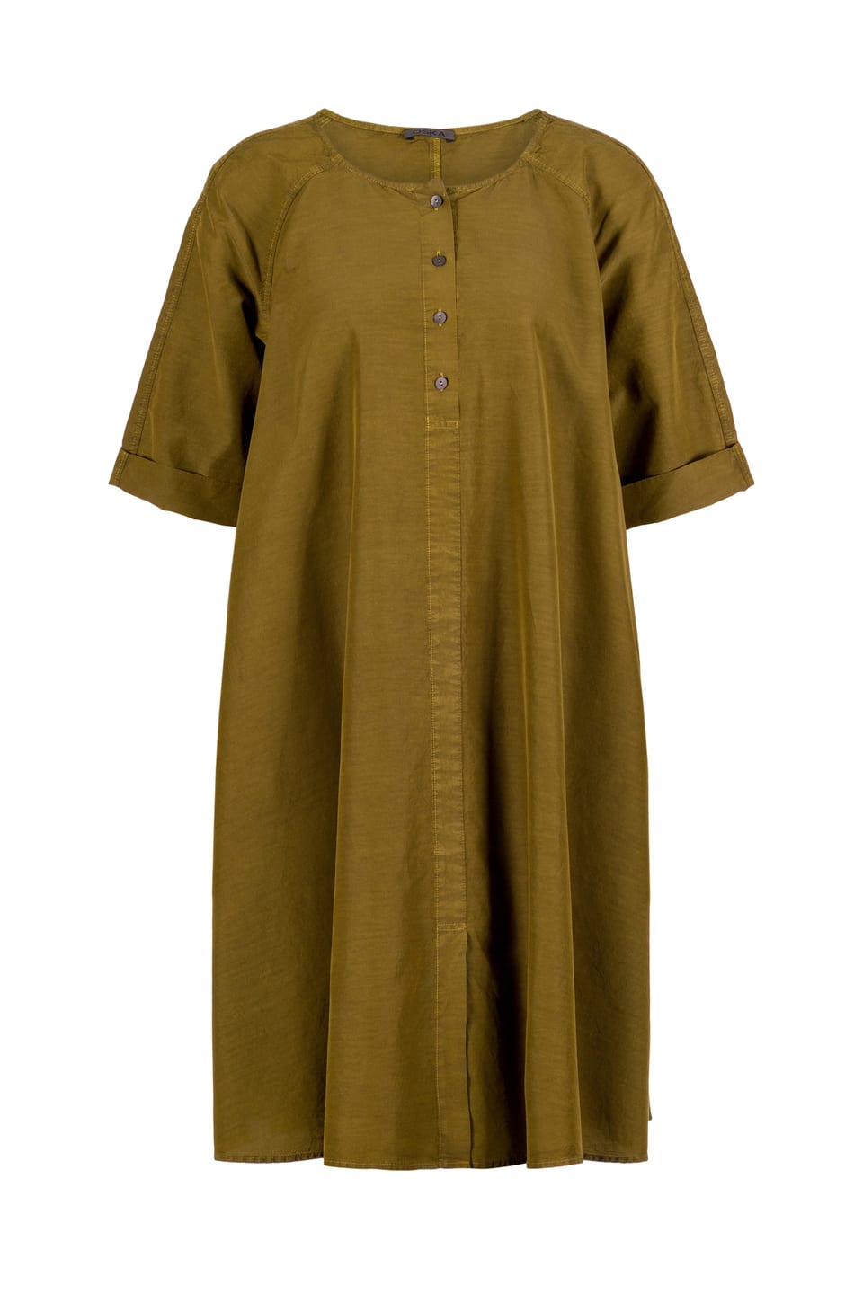 Jurk 438 - Geribde Katoen-Cupromix - 752REED - 10240110151