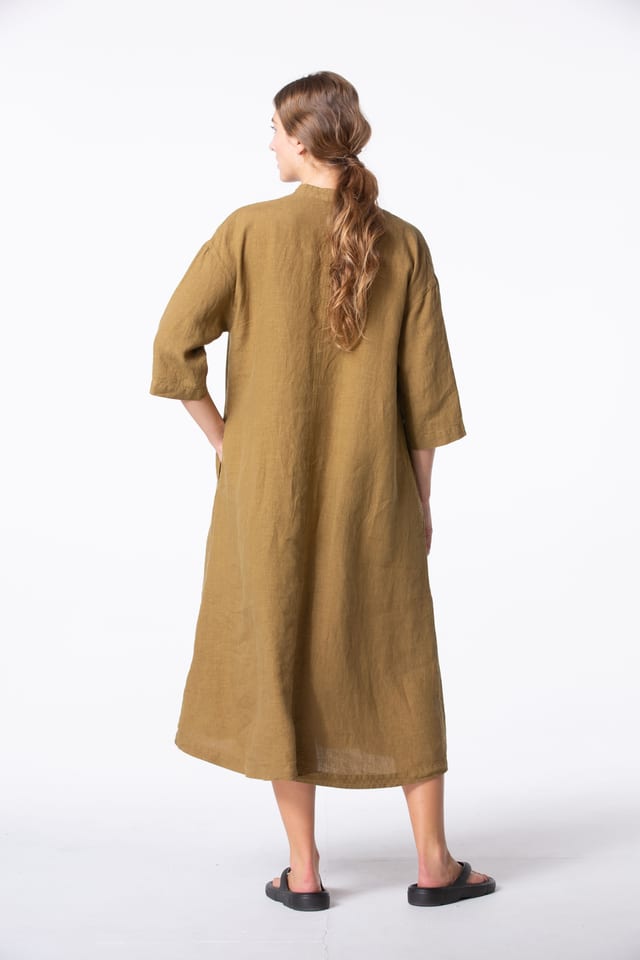 Dress 439 - Pure Linen - 842BISCUIT - 10240110152