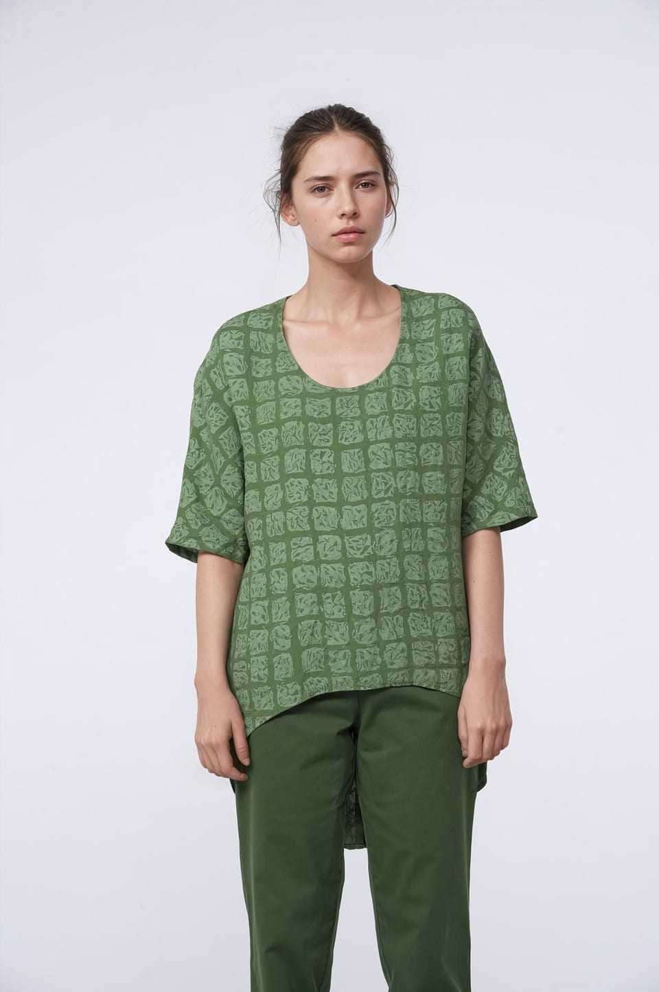 Blouse 434 - Pure Linen - 660WILLOW - 10240110153