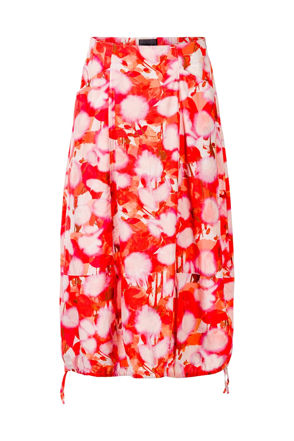 Skirt 403 wash - Flower Print on Poplin - 240POMELO - 10240110159