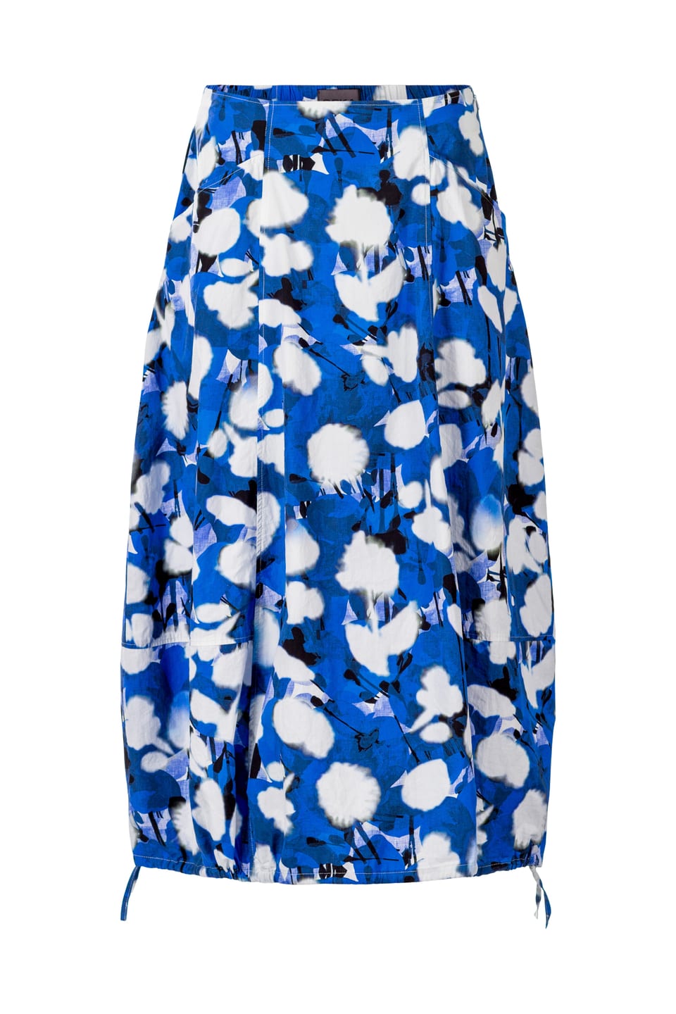 Skirt 403 wash - Flower Print on Poplin - 460NAUTICAL - 10240110159
