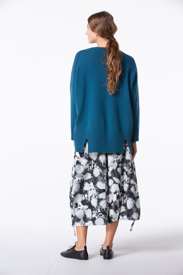 Skirt 403 wash - Flower Print on Poplin - 10240110159