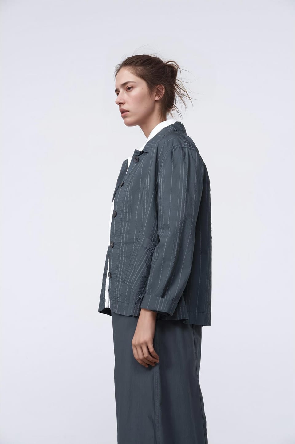 Jacke 413 - Baumwoll Mischung - 582SLATE - 10240110163