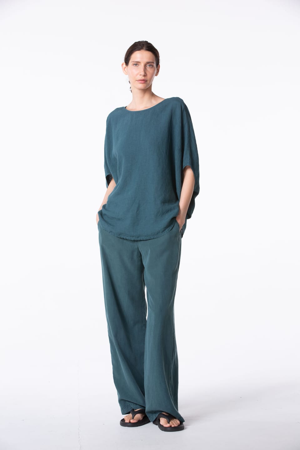 Trousers 448 - TENCEL™ Lyocell - 672LAKE - 10240110165