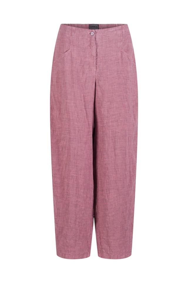 Trousers 439 - Pure Linen - 340ROSE - 10240110166