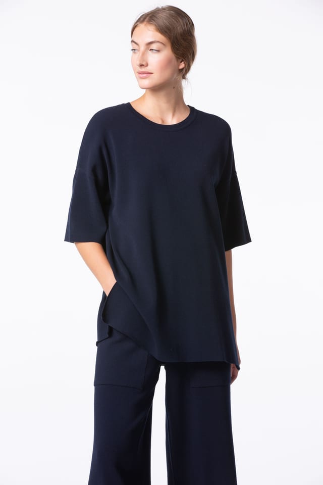 Pullover 413 - ECOVERO™ Viscosemix - 490NAVY - 10240113014
