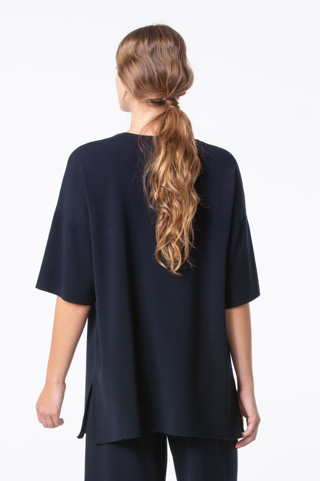 Pullover 413 - ECOVERO™ Viscosemix - 490NAVY - 10240113014