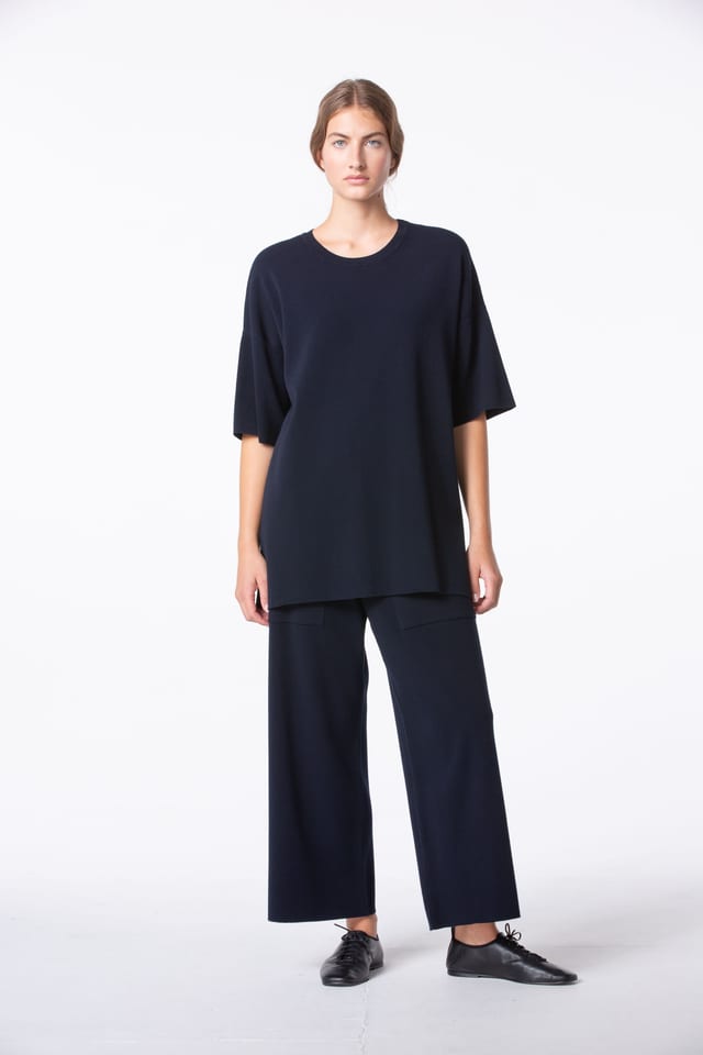 Trousers 410 - ECOVERO™ Viscose Blend - 490NAVY - 10240113015