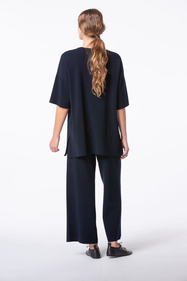 Trousers 410 - ECOVERO™ Viscose Blend - 490NAVY - 10240113015