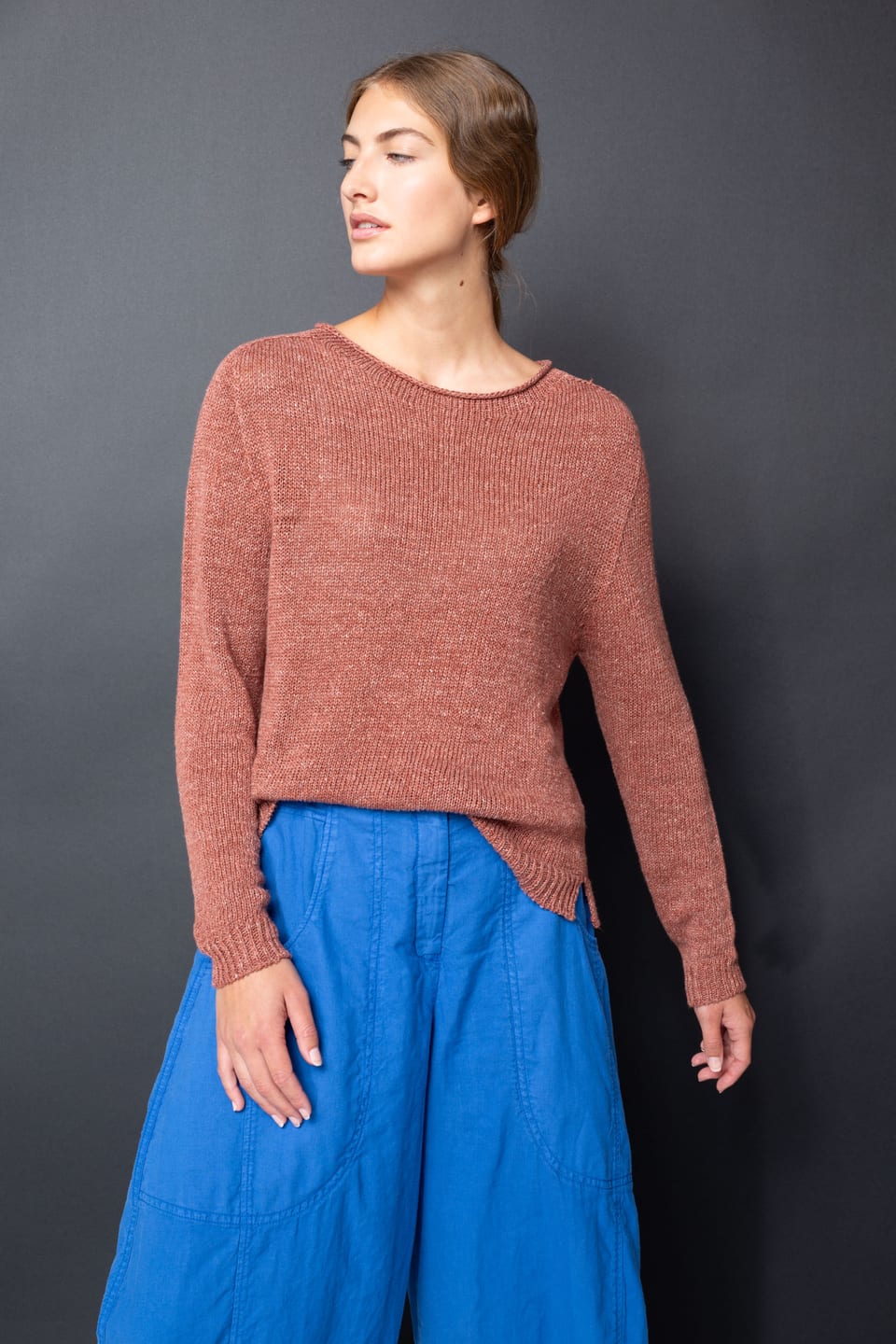 Pullover 414 - Pure Linen - 270COPPER - 10240113016