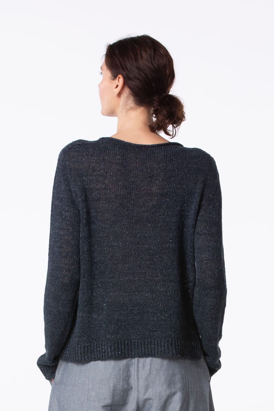 Pullover 414 - Pure Linen - 490NAVY - 10240113016