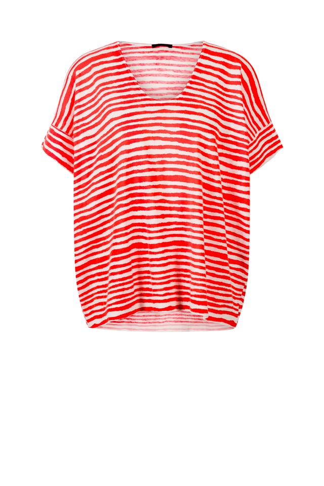 Pullover 418 - Stripe Print on Cotton - 240POMELO - 10240113020