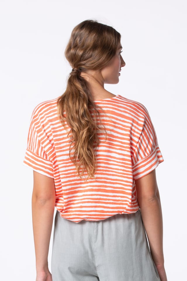 Pullover 418 - Stripe Print on Cotton - 240POMELO - 10240113020
