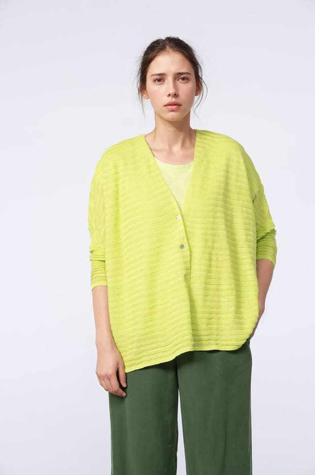 Jacket 405 - Pure Linen - 730KIWI - 10240113022