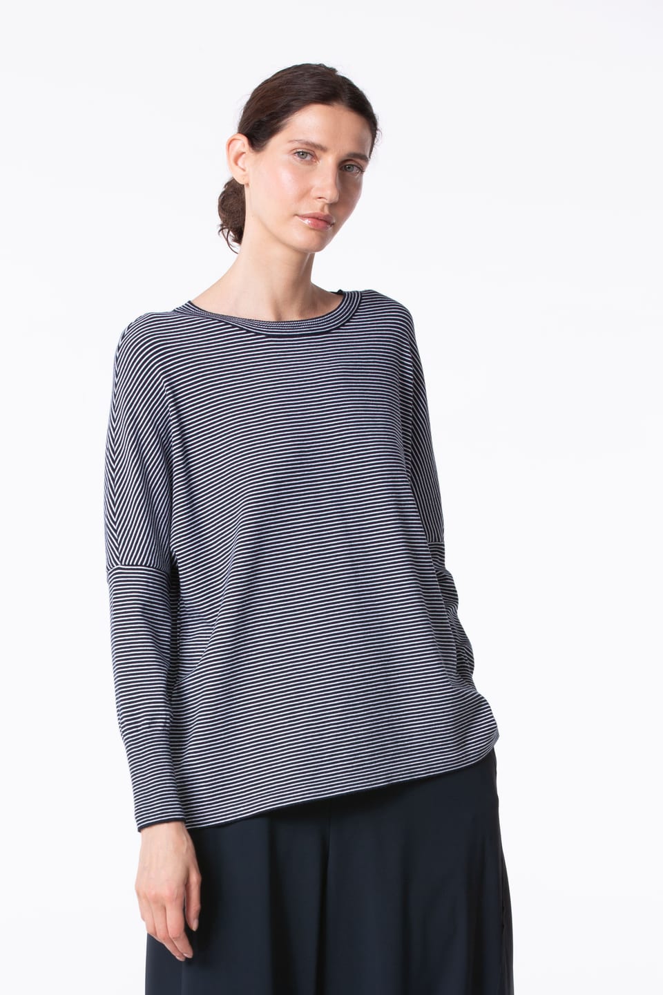 Pullover 421 - ECOVERO™ Viscose Blend - 490NAVY - 10240113024