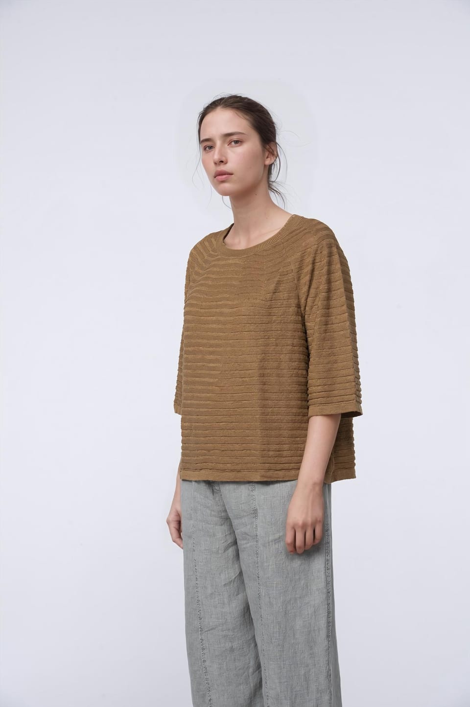 Pullover 424 - Pure Linen - 840BISCUIT - 10240113027