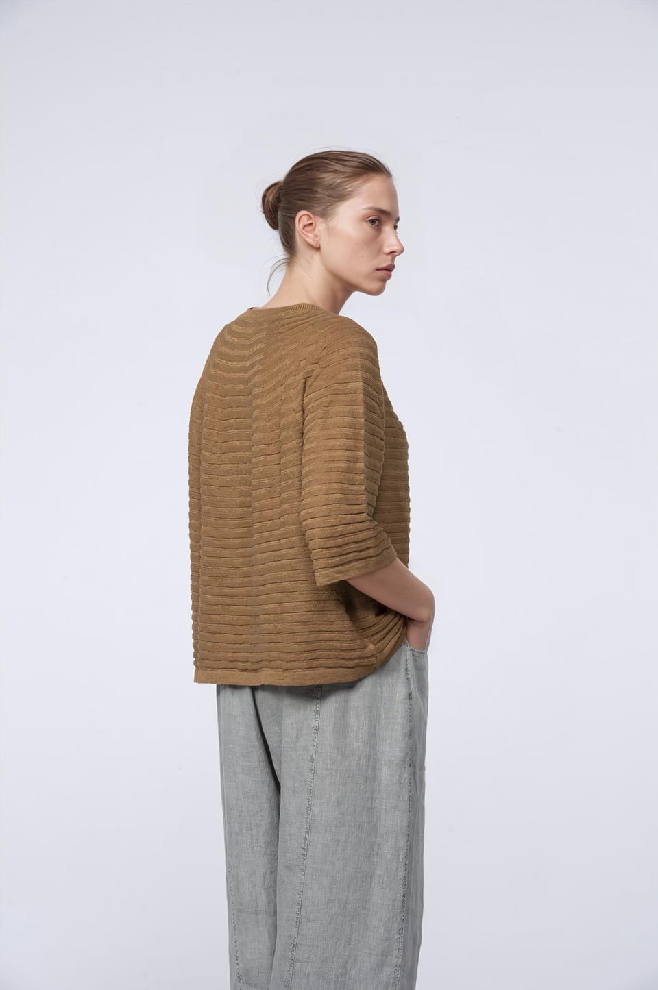 Pullover 424 - Pure Linen - 840BISCUIT - 10240113027