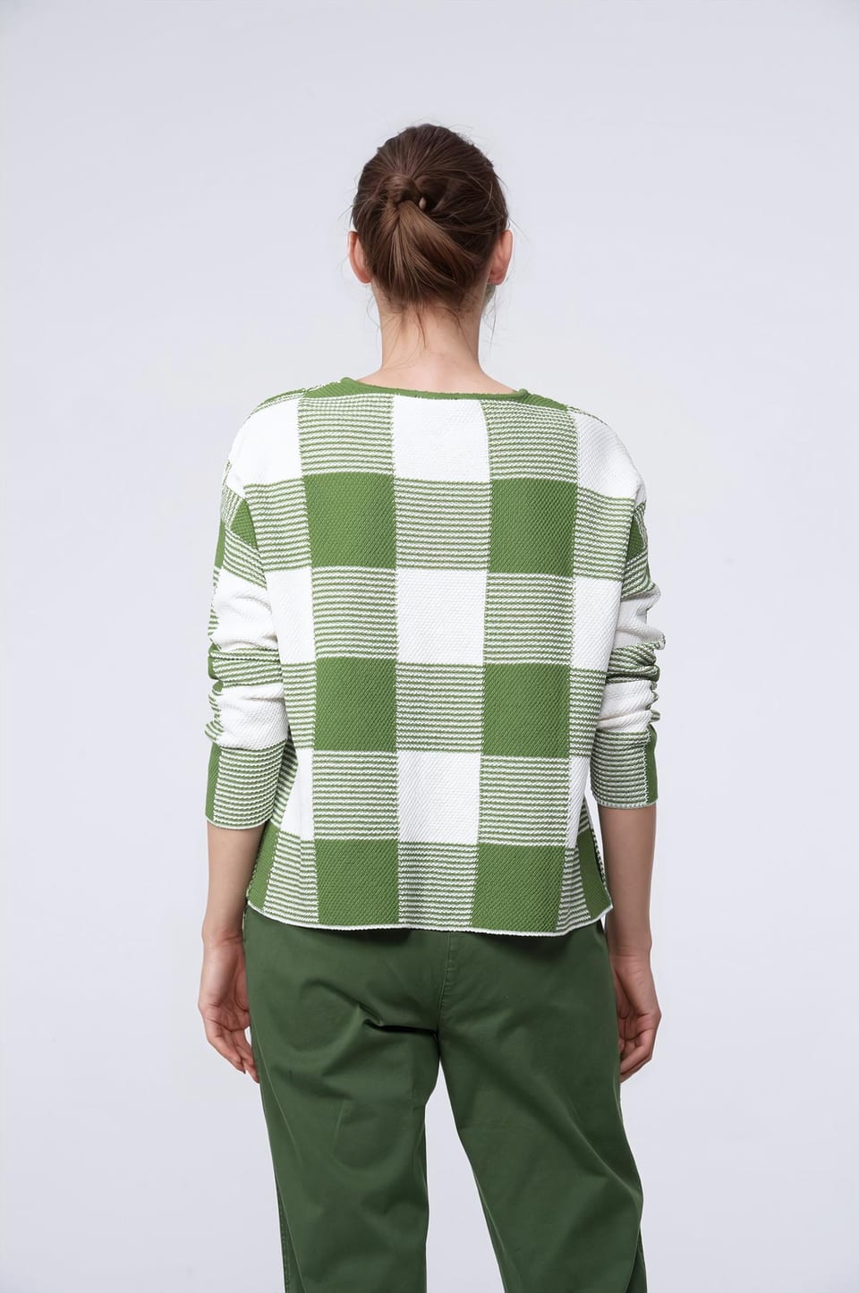 Pullover 425 - Cotton Gingham Check - 660WILLOW - 10240113028