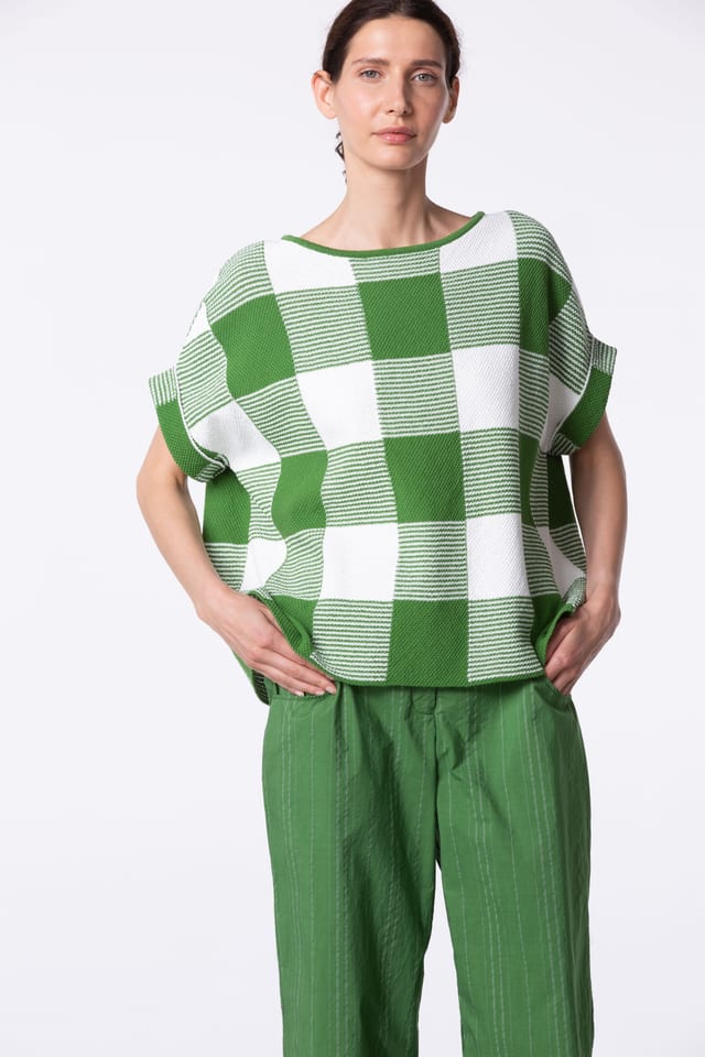 Pullover 426 - Cotton Gingham Check - 660WILLOW - 10240113029