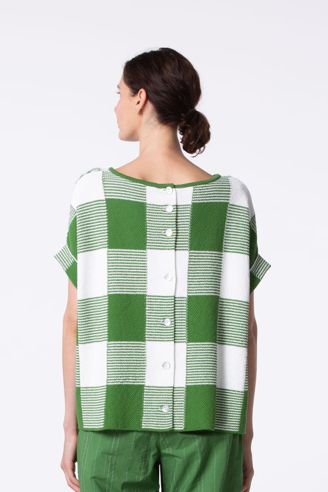 Pullover 426 - Cotton Gingham Check - 660WILLOW - 10240113029