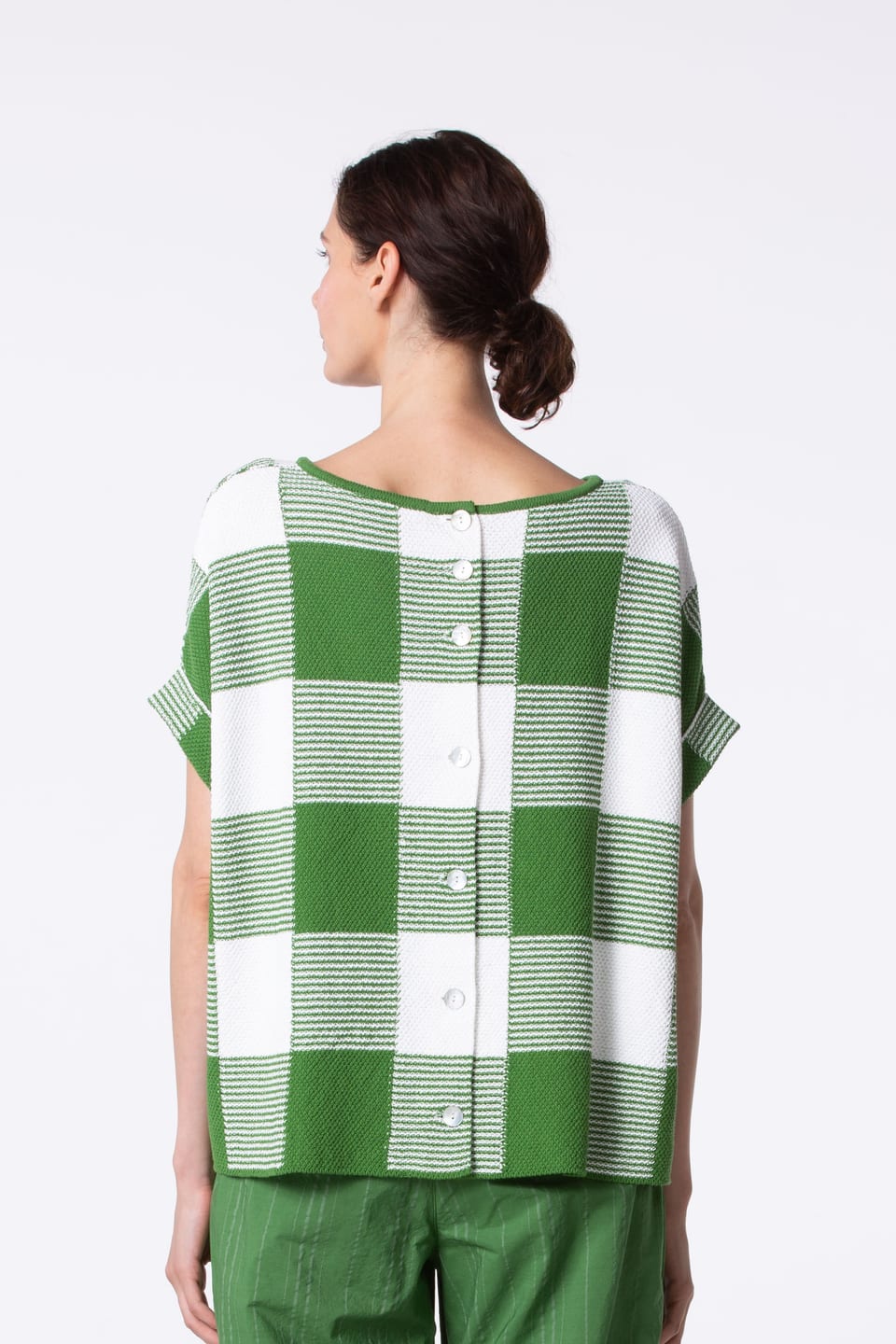Pullover 426 - Cotton Gingham Check - 660WILLOW - 10240113029