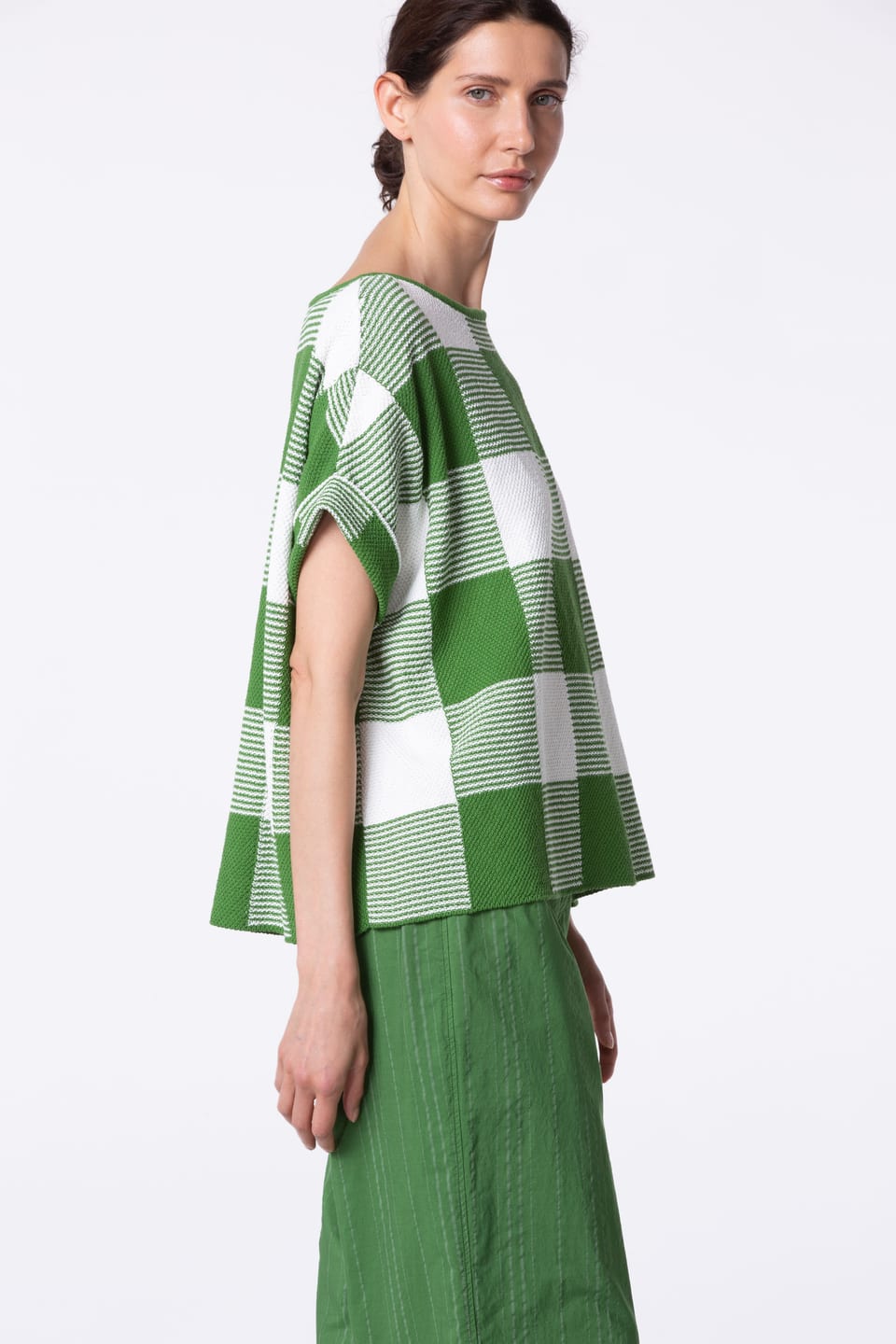Pullover 426 - Cotton Gingham Check - 660WILLOW - 10240113029