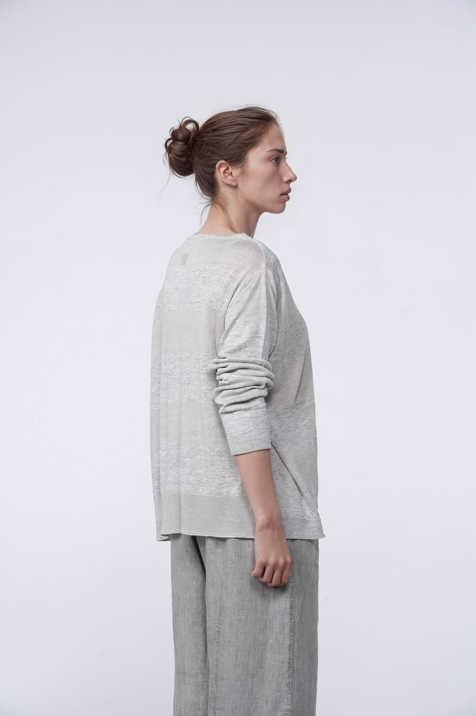 Pullover 428 - Pure Linen - 920SILVER - 10240113031