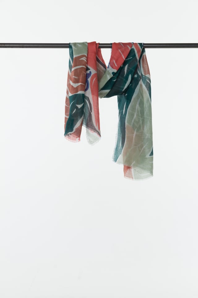 Scarf 406 - Linen-Modal Blend - 670LAKE - 10240114006
